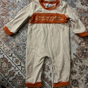 Charming Cream and Orange Kids Footie